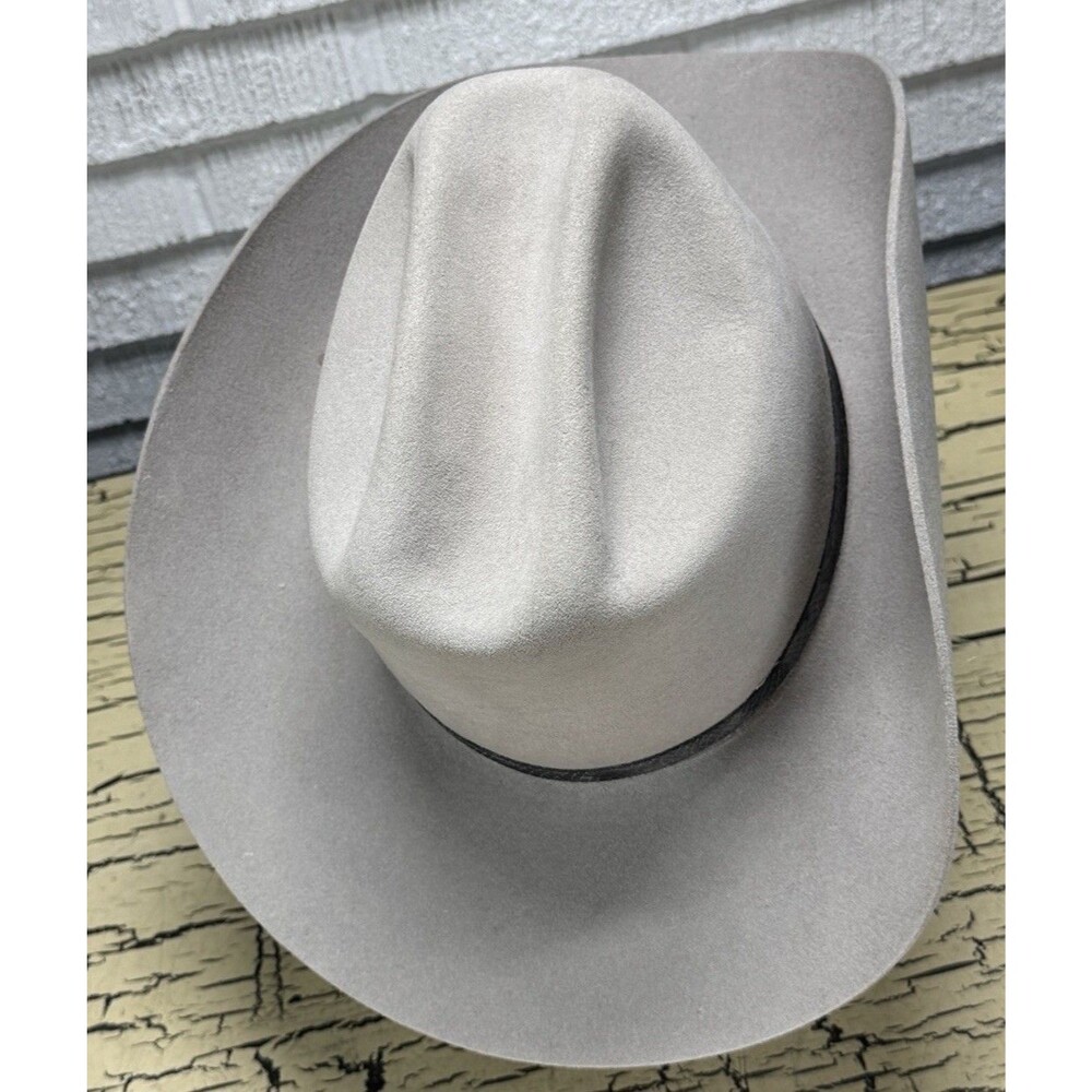 VTG Sheplers Dyna Felt Fur Blend Western Mens Cowboy Hat Size 7 USA - Picture 5 of 16